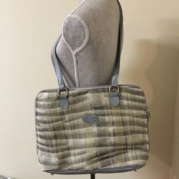 Terrida Tangaroa Leather & Pony Hair Laptop Case - Picture 1 of 7